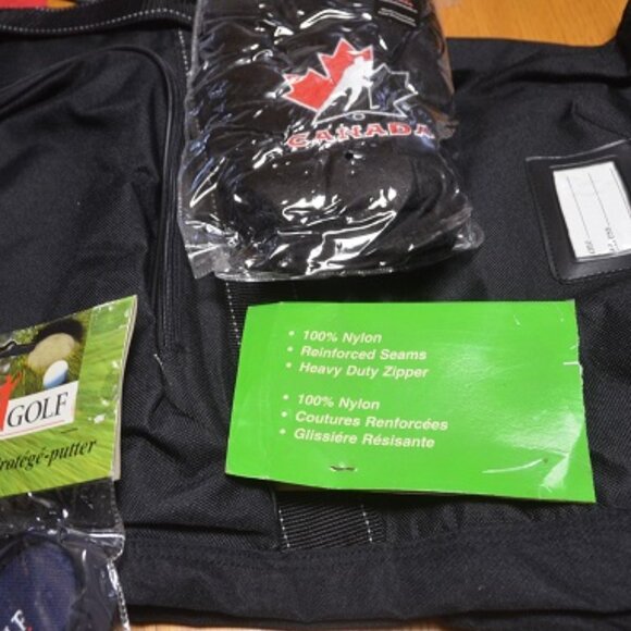 GOLF BAG  COVER Canada’s #1 Masters Green Jacket Mike Weir Nylon Bag Cover - Picture 4 of 8